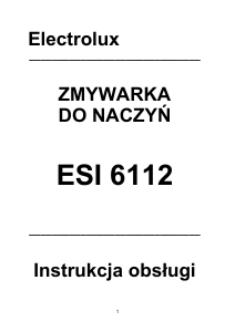 Instrukcja Electrolux ESI6112X Zmywarka