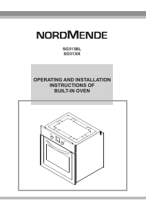 Manual Nordmende SO313IX Oven