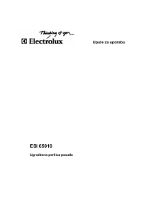 Priručnik Electrolux ESI65010X Perilica posuđa