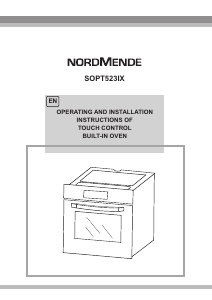 Manual Nordmende SOPT523IX Oven