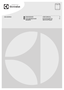 Manual Electrolux ESI6550ROX Dishwasher