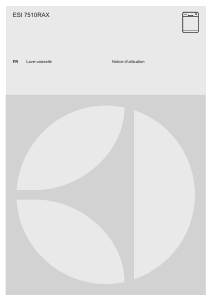 Mode d’emploi Electrolux ESI7510RAX Lave-vaisselle