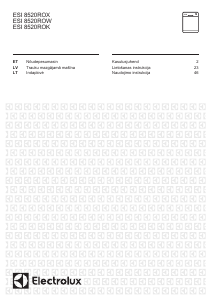 Rokasgrāmata Electrolux ESI8520ROX Trauku mašīna