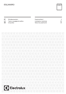Rokasgrāmata Electrolux ESL2400RO Trauku mašīna