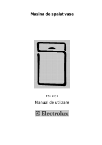 Manual Electrolux ESL4131 Maşină de spălat vase