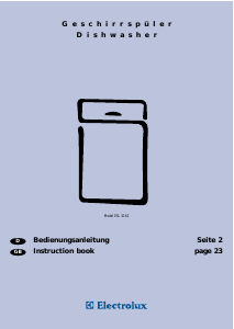 Handleiding Electrolux ESL4161 Vaatwasser