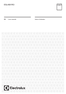 Mode d’emploi Electrolux ESL4581RO Lave-vaisselle