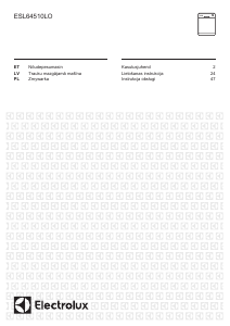 Rokasgrāmata Electrolux ESL64510LO Trauku mašīna