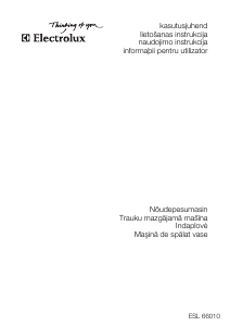 Rokasgrāmata Electrolux ESL66010 Trauku mašīna