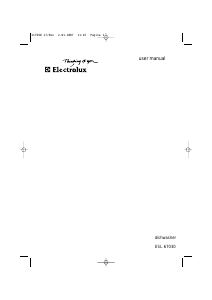 Manual Electrolux ESL67030 Dishwasher