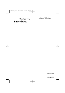 Mode d’emploi Electrolux ESL67930 Lave-vaisselle