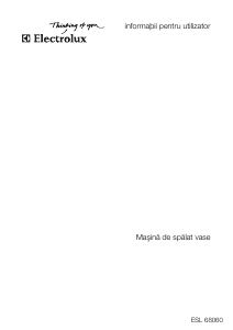Manual Electrolux ESL68060 Maşină de spălat vase