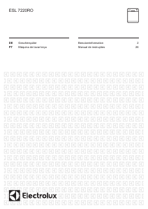 Manual Electrolux ESL7220RO Máquina de lavar louça