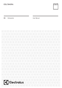 Manual Electrolux ESL7845RA Dishwasher