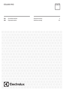 Brugsanvisning Electrolux ESL8551RO Opvaskemaskine