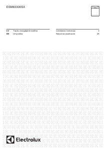 Rokasgrāmata Electrolux ESM63300SX Trauku mašīna