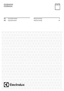 Brugsanvisning Electrolux ESZ8000W Opvaskemaskine