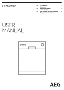 Mode d’emploi Electrolux FSB52610Z Lave-vaisselle