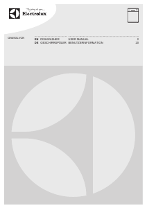 Manual Electrolux GA45GLVCN Dishwasher