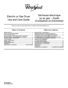 Manual Whirlpool WED49STBW Dryer