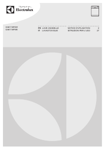 Mode d’emploi Electrolux GA6115IFSW Lave-vaisselle