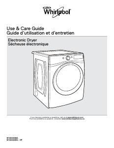 Manual Whirlpool WED7590FW Dryer