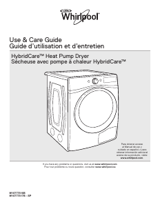 Manual Whirlpool WED7990FW Dryer