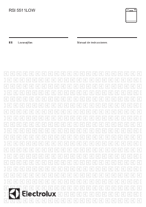 Manual de uso Electrolux RSI5511LOW Lavavajillas