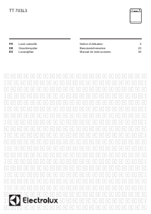 Manual de uso Electrolux TT703L3 Lavavajillas