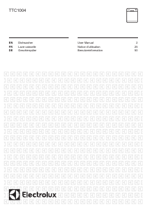 Mode d’emploi Electrolux TTC1004 Lave-vaisselle