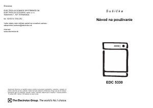 Návod Electrolux EDC5330 Sušička