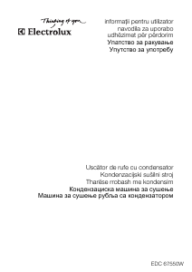 Прирачник Electrolux EDC67550W Апарат за сушење