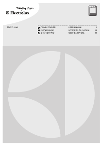 Εγχειρίδιο Electrolux EDE37100W Στεγνωτήριο