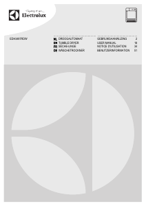 Manual Electrolux EDH3497RDW Dryer