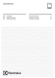 Rokasgrāmata Electrolux EDH3988TDW Veļas žāvētājs