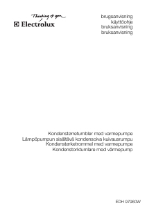 Bruksanvisning Electrolux EDH97960W Torktumlare