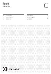 说明书 伊莱克斯 EDV6552 干衣机