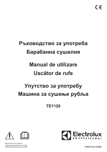 Manual Electrolux TE1120 Uscător
