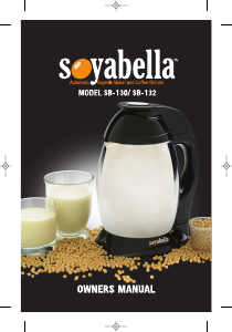 Handleiding Soyabella SB-132 Sojamelkmachine