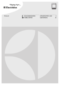 Manuale Electrolux TWGL4E200 Asciugatrice