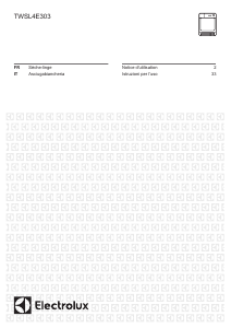 Manuale Electrolux TWSL4E303 Asciugatrice