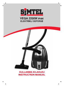 Kullanım kılavuzu Simtel VEGA 2200W Elektrikli süpürge