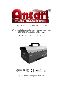 Handleiding Antari HZ-300 Rookmachine