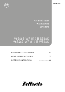 Manual de uso Bellavita WF 814 B S566C Lavadora