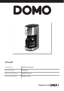 Bedienungsanleitung Domo DO1048K Kaffeemaschine