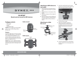 Handleiding Dynex DX-MP3MT Telefoonhouder