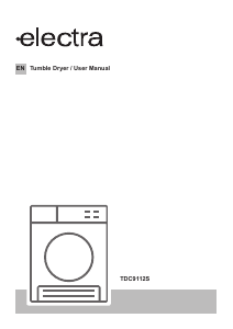 Handleiding Electra TDC9112S Wasdroger