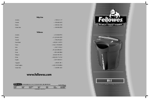 Manual Fellowes DS-2 Paper Shredder