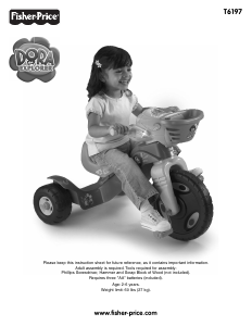 Manual Fisher-Price T6197 Dora the Explorer Tricycle