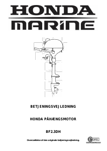 Brugsanvisning Honda BF2.3DH Påhængsmotor